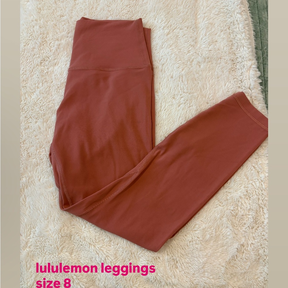 lululemon athletica Brown Leggings High-Waisted Compression
